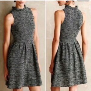 Anthropologie Ganni Pinnacle Tweed Sleeveless Dress
